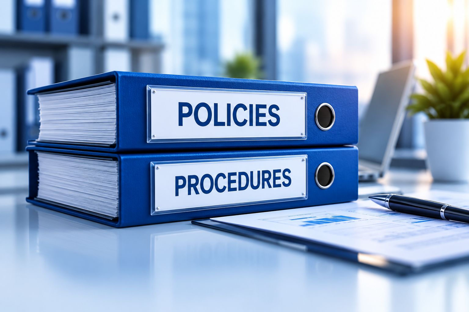 Policies and Procedures Office Still Life