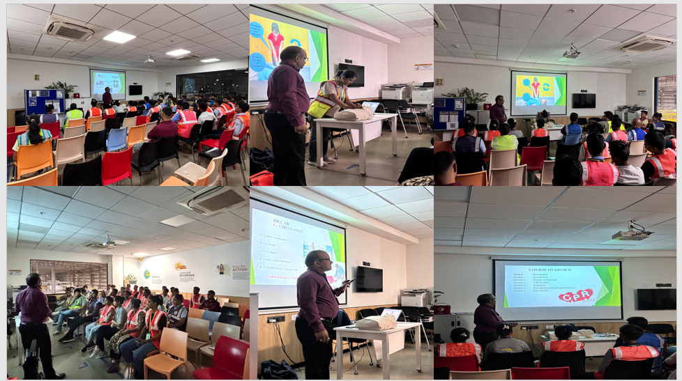 First Aid training for Amazon (MSTA) employees at Ahmedabad, Gujarat