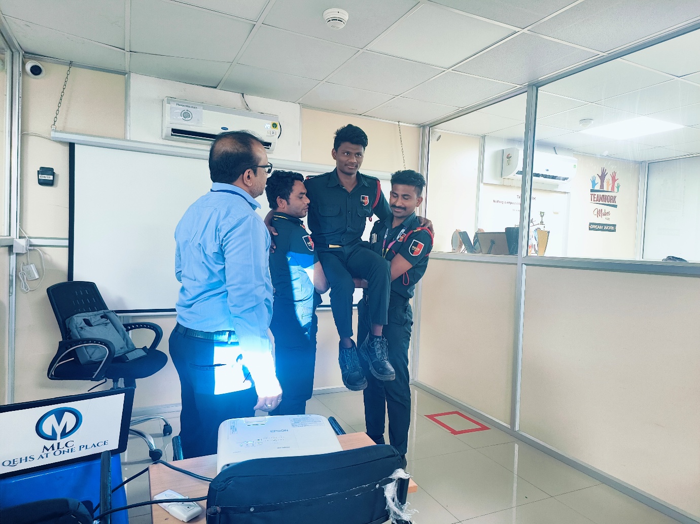 Fire Safety training for Mahendra Logistics employees at Hyderabad, Telangana