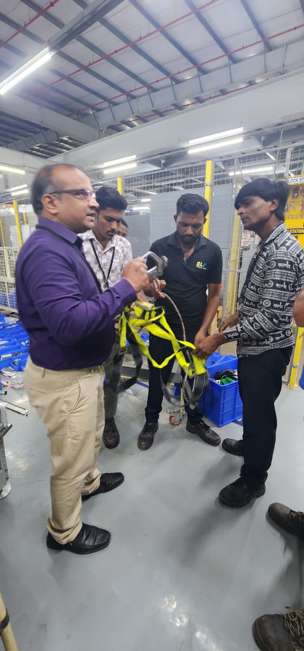 Working At Height training for Amazon employees at Ahmedabad, Gujarat
