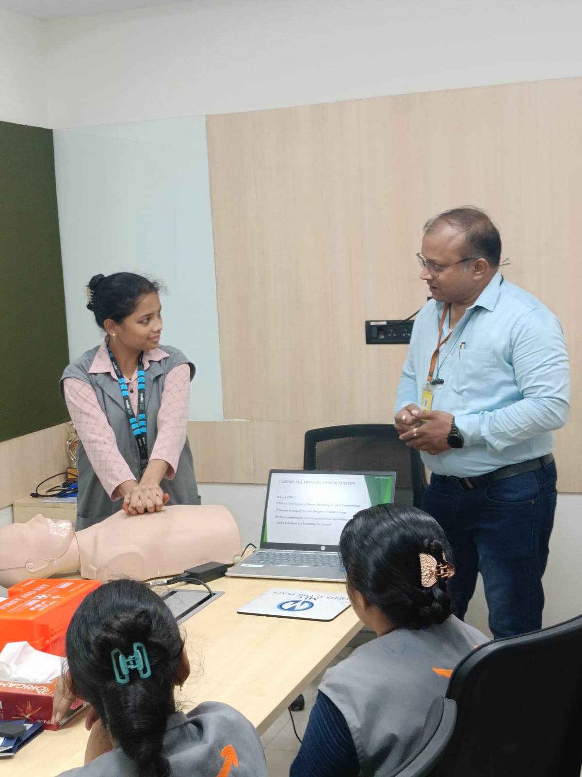 First Aid & Fire Safety training for Amazon employees at Visakhapatnam, Andhra Pradesh