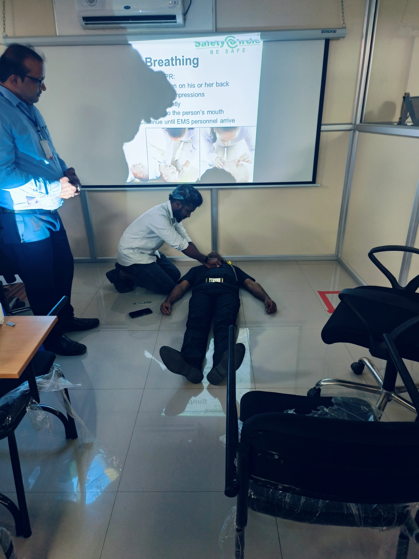 First Aid training for Mahendra Logistics employees at Hyderabad, Telangana