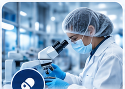 Pharmaceuticals lab researcher