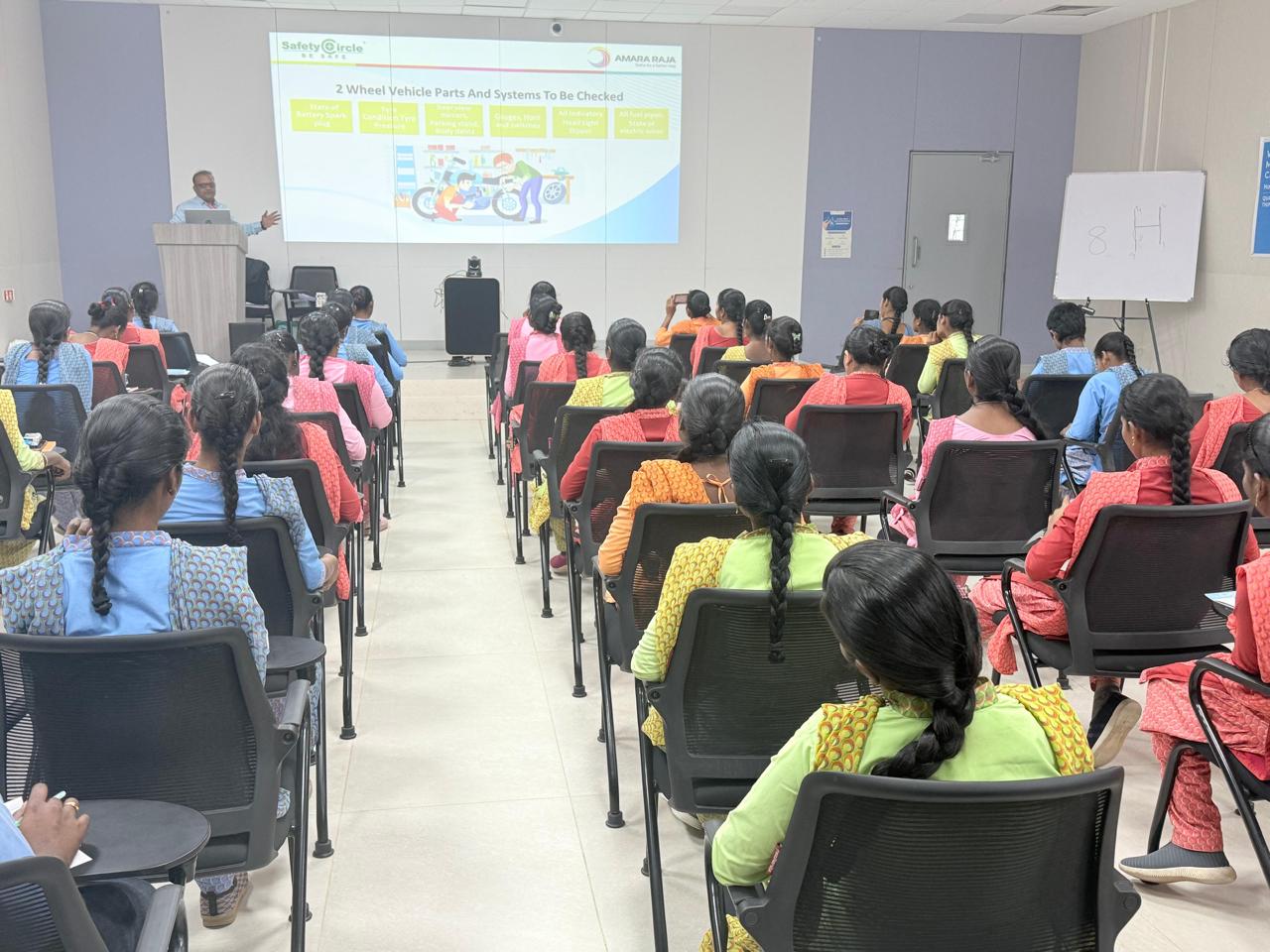 DDT (Defensive Driving Techniques) training for Amara Raja employees at Mahabubnagar, Telangana